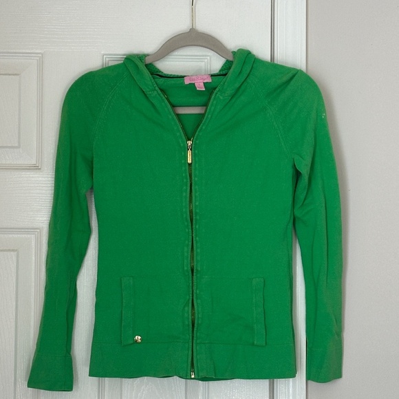 Rare Vintage Lilly Pulitzer Josephine Giraffe Zip Up Hoodie Sweater Size Small S - Picture 1 of 8